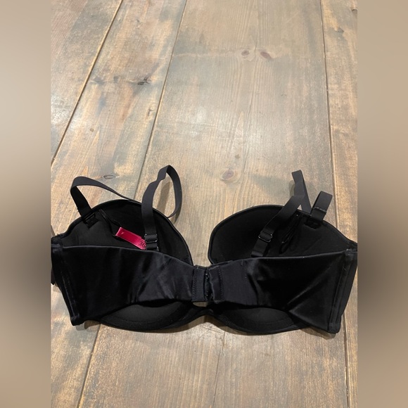 NWT Maidenform Women’s Demi Coverage Solid Black Underwire Strapless 36D #09458 - Picture 9 of 10